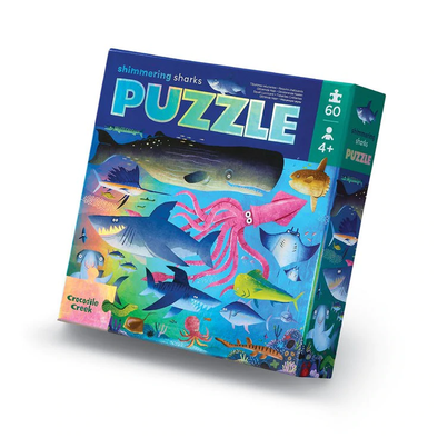 Foil Puzzle 60 pc - Shimmering Sharks