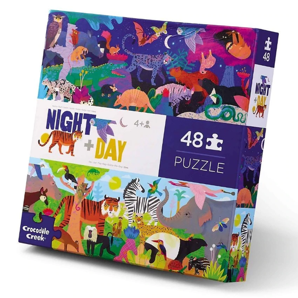 48 pc  Opposites Puzzle - Night and Day