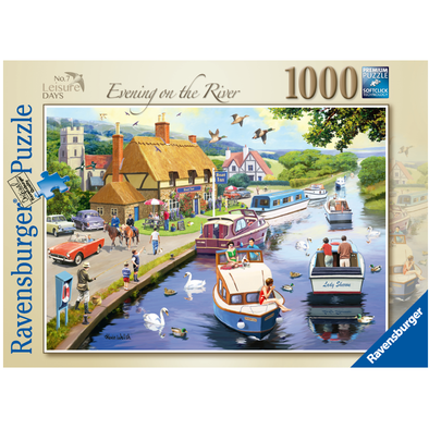 1000 pc Puzzle - An Evening by the River