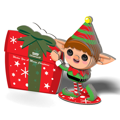 3D Cardboard Model Kit - Christmas Elf