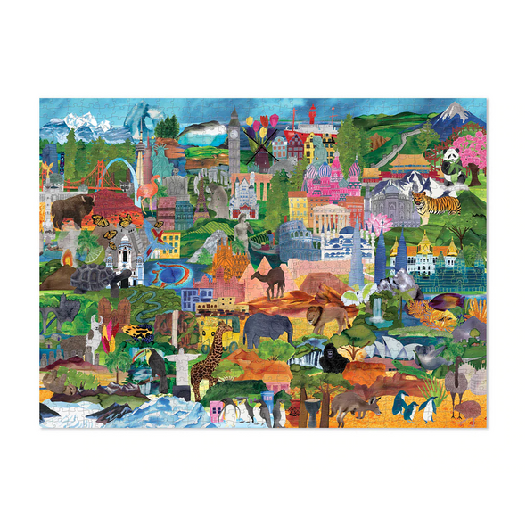 1000 pc Family Puzzle - World