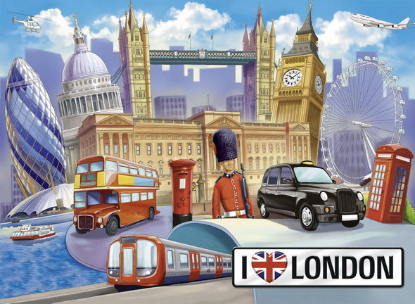 100 pc Puzzle - I Love London