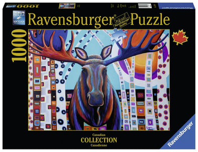 1000 pc Puzzle - Winter Moose