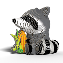 3D Cardboard Model Kit - Raccoon