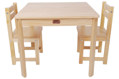 Little BOSS -  Childrens Table and 2 Chair Set (Square)