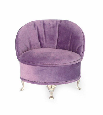 Jewellery Box - Small Chair - Purple