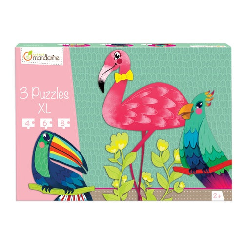Puzzles set of 3XL (4,6,8pcs) 3+