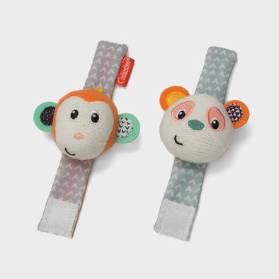 Wrist Rattles - Monkey/Panda