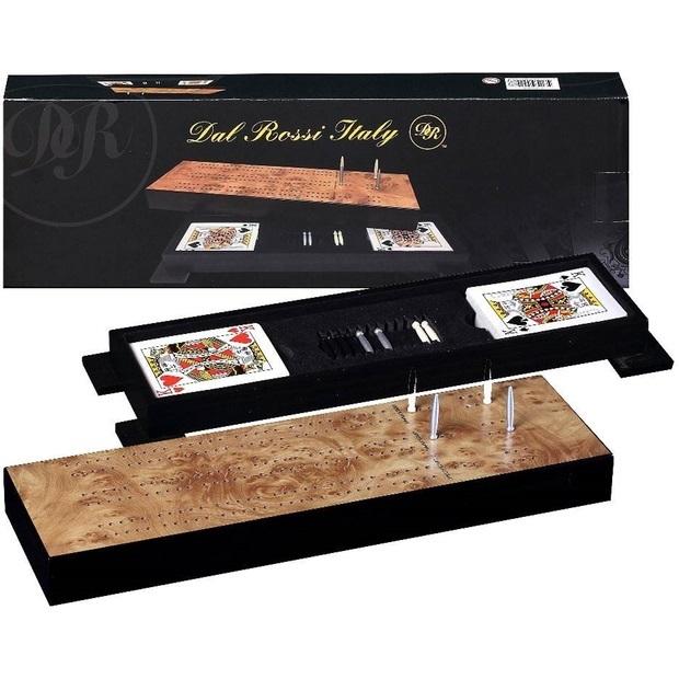 Cribbage - Wood  - with two packs of playing cards