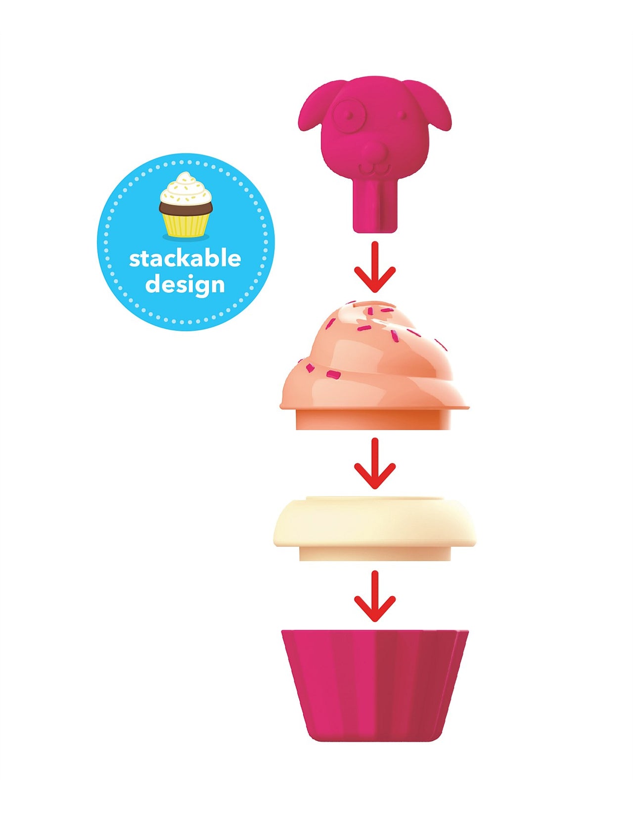 ZOO Sort & Stack Cupcakes