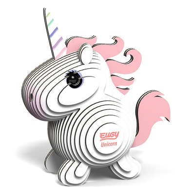 3D Cardboard Model Kit - Unicorn