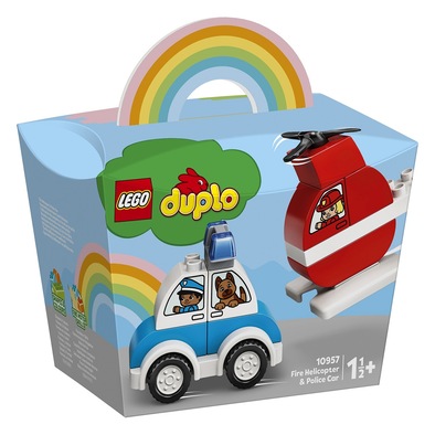 Duplo - Fire Helicopter and Police Car