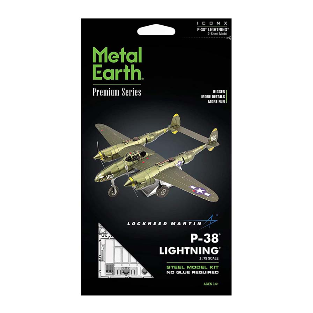 Metal Earth Model Kit P38 Lightning Toys and Tales