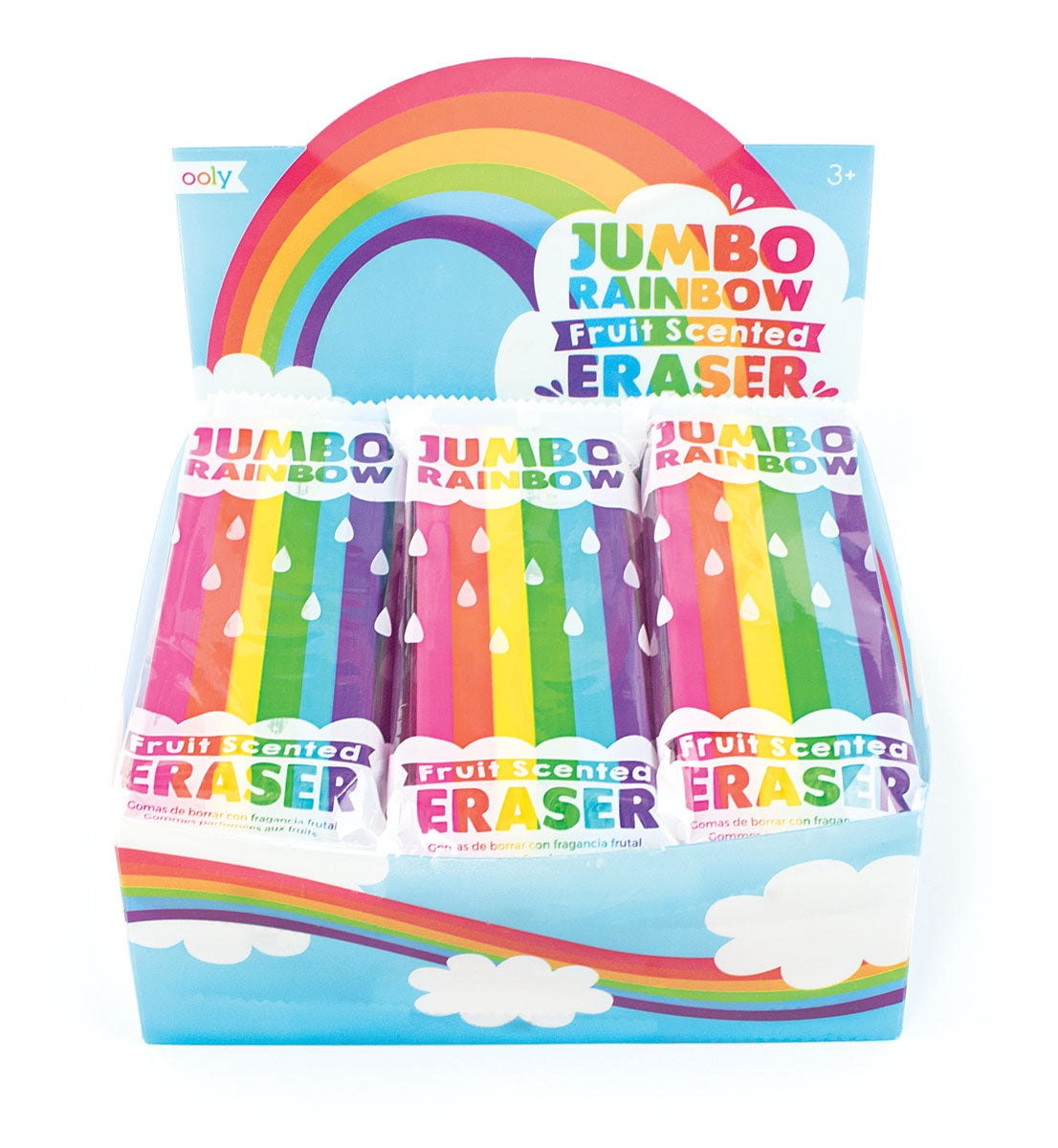 Jumbo Rainbow Fruit Scented Eraser Toys and Tales
