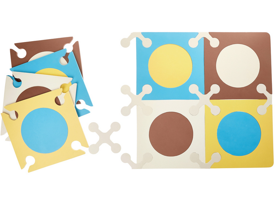 Playspot Foam floor tiles - Blue/gold