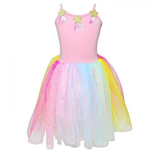 Dress - Stars and Rainbow Pink