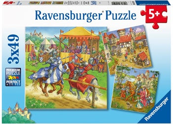 3 x 49 pc Puzzle - Life of the Knight