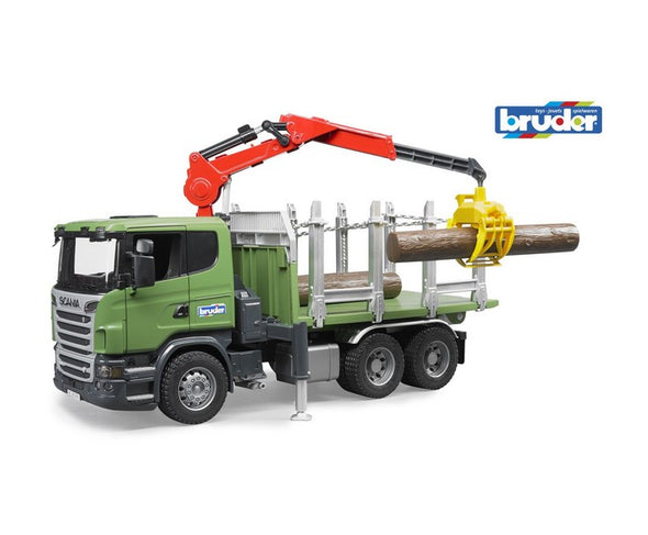 Scania R-series Timber Truck w/Loading Crane & Logs