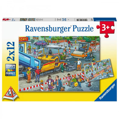 2 x 12 pc Puzzle - Road Works