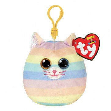 Squishy Beanie Clip - Heather Cat