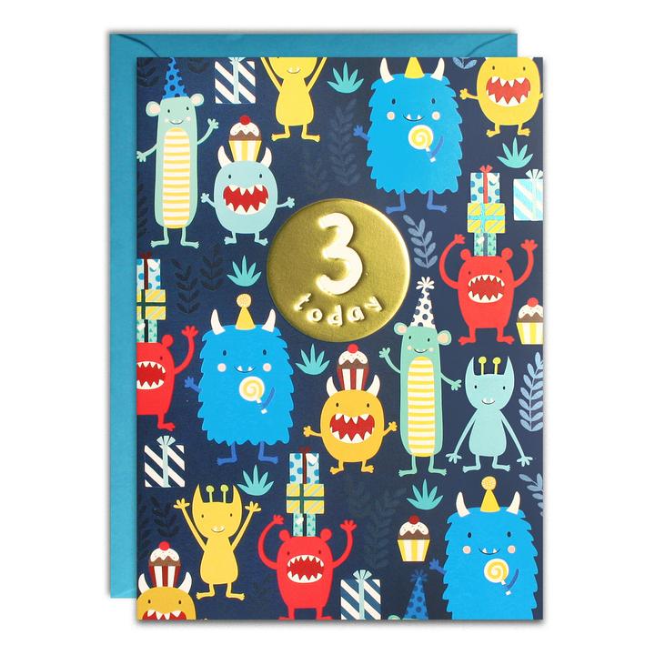Birthday Card - Age Blue