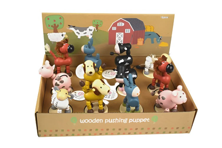 Wooden Pushing Pet