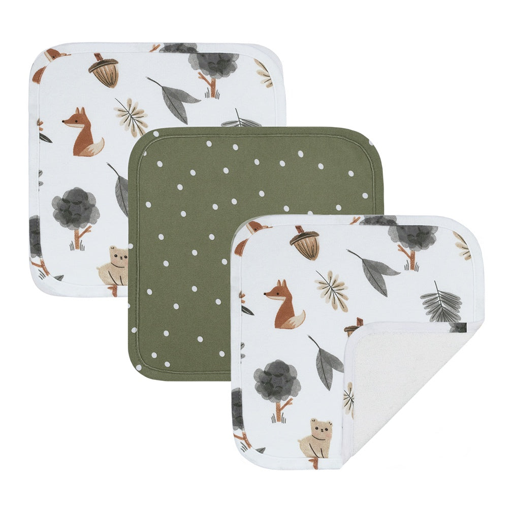 Wash Cloths - 3 pk assorted