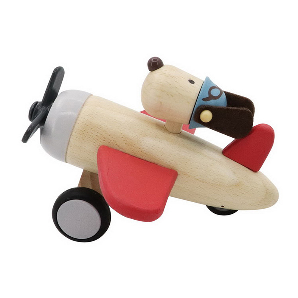 Retro Plane with Cute Dog
