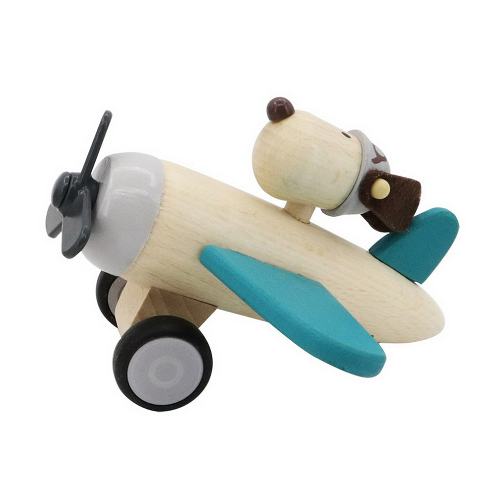 Retro Plane with Cute Dog