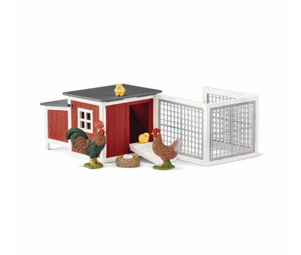 Chicken Coop with Chicks