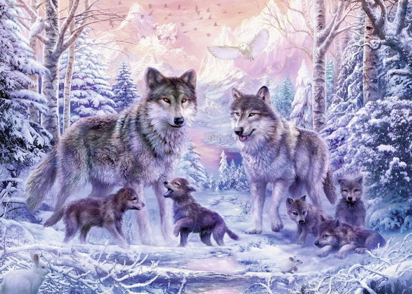 1000 pc Puzzle - Arctic Wolves