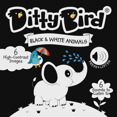 Ditty Bird Book - Black and White Animals