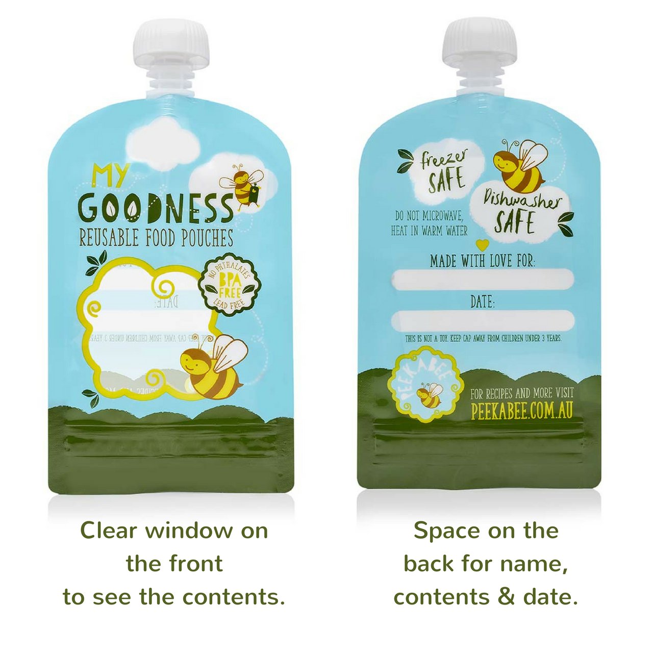 Reusable Food Pouches (8 Pack)