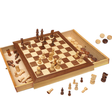 Deluxe Chess and Checkers Set