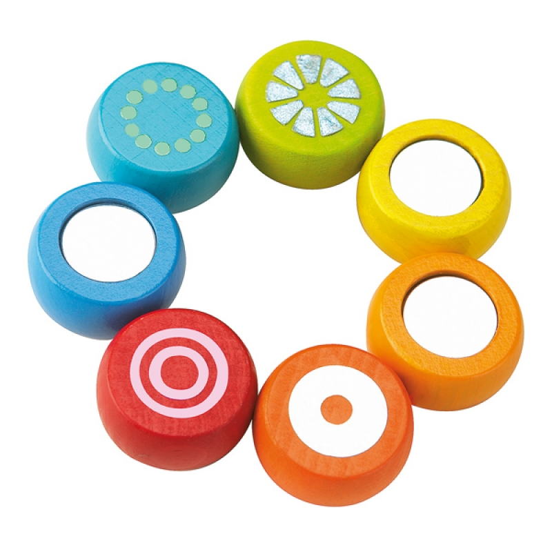 Haba Clutching Teether Toy - Rainbow