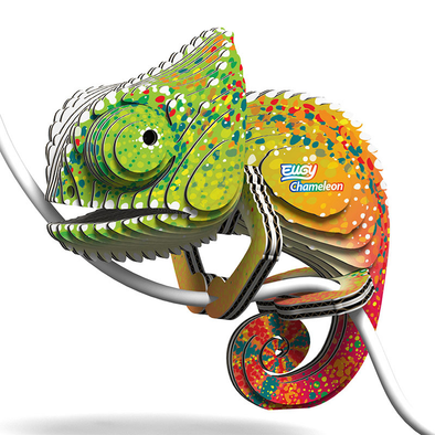 3D Cardboard Model Kit - Chameleon