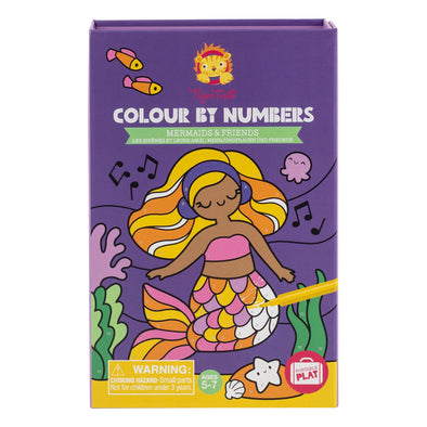 Colour By Numbers - Mermaids and Friends