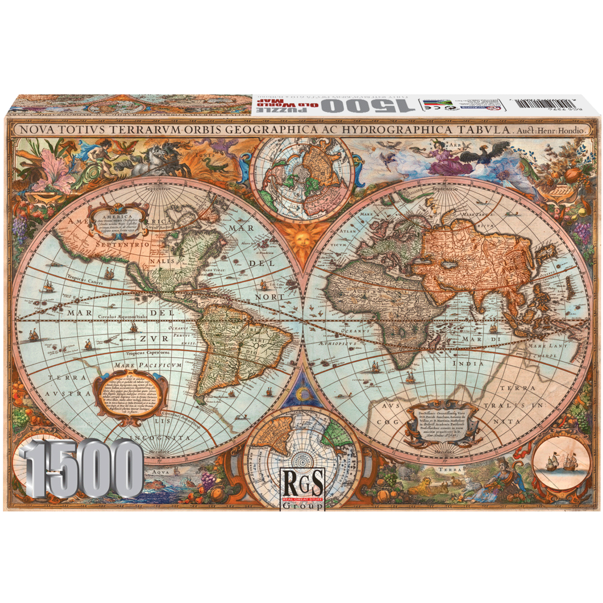 1500 pc Old World Map Puzzle