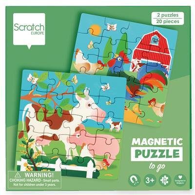2 x 20 pc Magnetic Puzzle - Farm