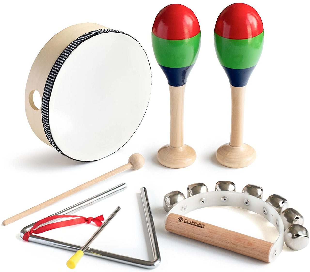 Musical Percussion Instrument Set 7 pc