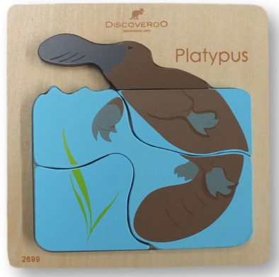 4 pc Chunky Puzzle - Platypus