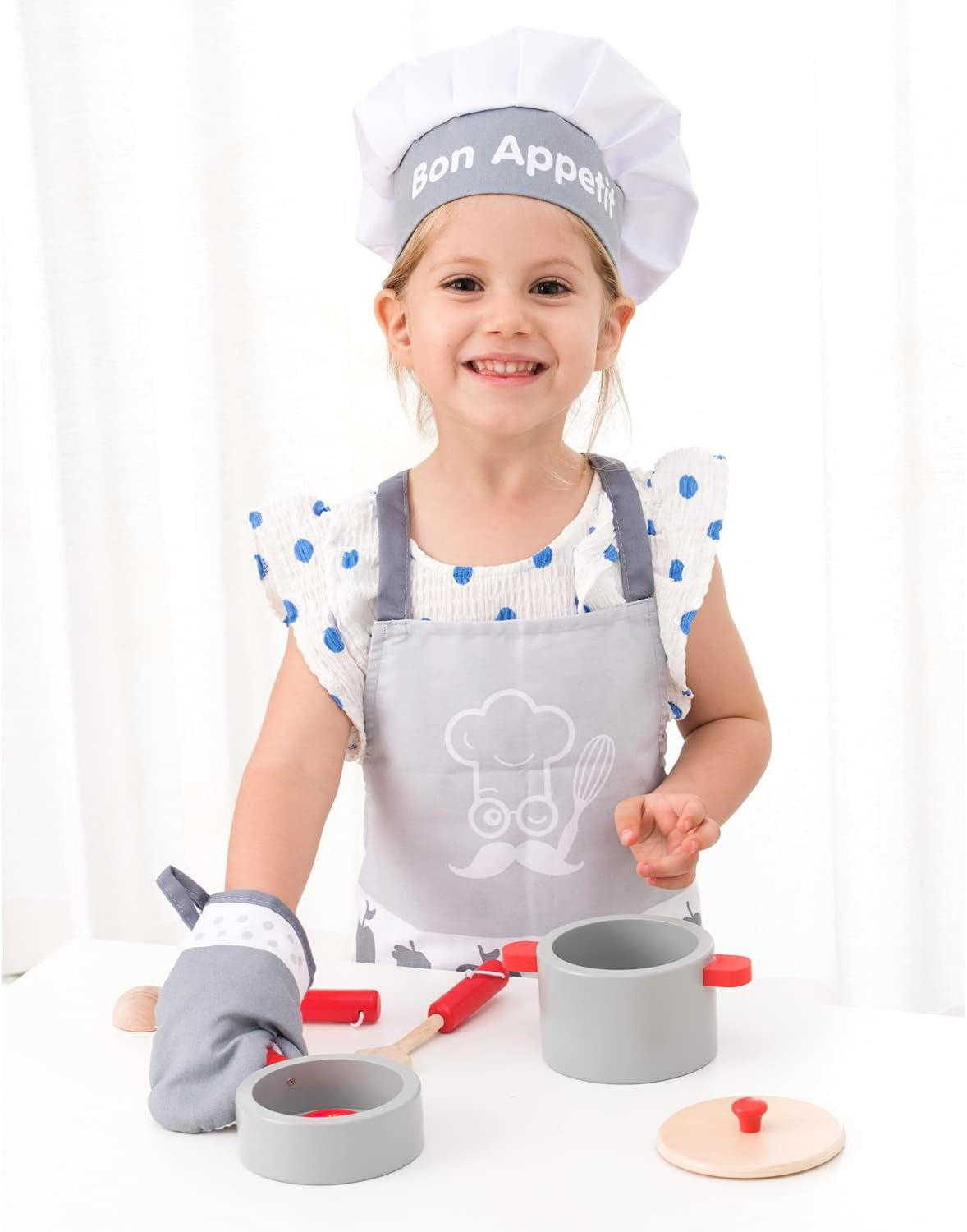 Apron Set - Grey
