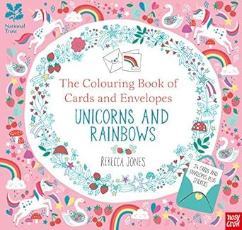 The Colouring Book of Cards and Envelopes Unicorns and Rainbows