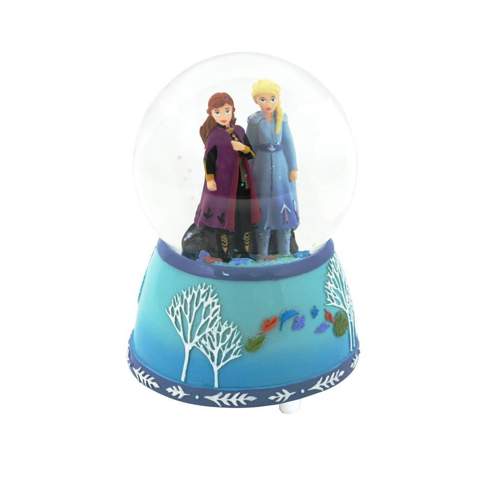 Frozen II Anna and Elsa Musical Snow Globe