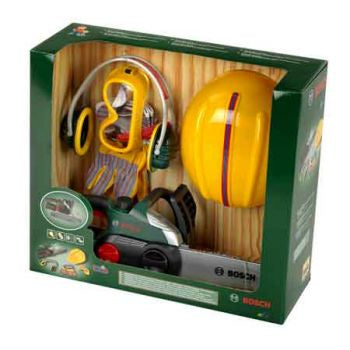Bosch Mini Chainsaw II (with helmet, work gloves, work goggles and earmuffs)