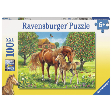 100 pc Puzzle - Horses in the Field