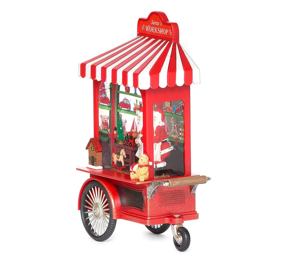 Christmas Lantern - Santa Workshop Cart