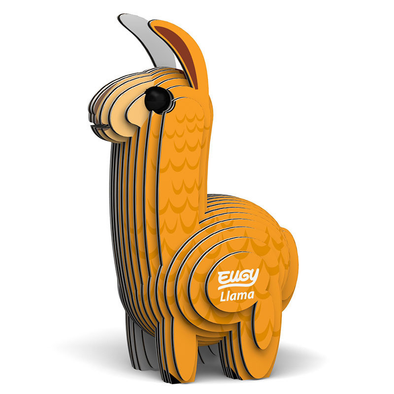 3D Cardboard Model Kit - Llama