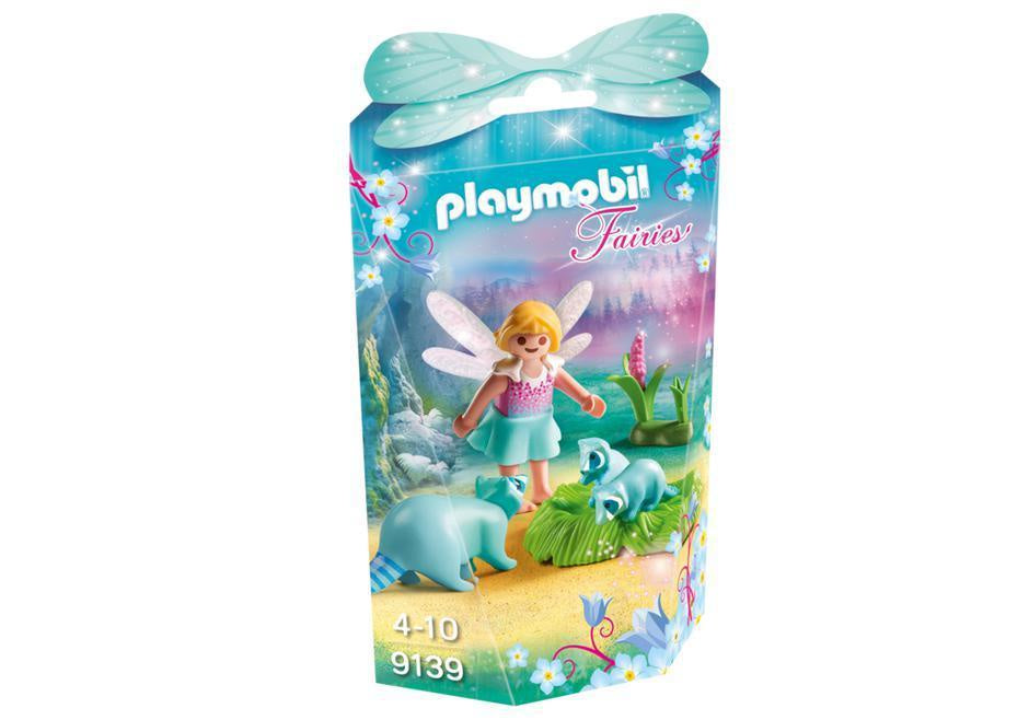 Fairies - Fairy Girl with Raccoons 9139