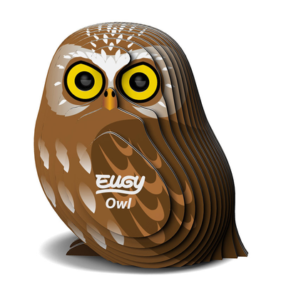 3D Cardboard Model Kit - Owl